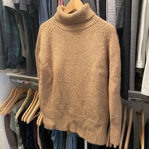 BABATON Group Alpaca Turtleneck Sweater in Caramel - Size Small